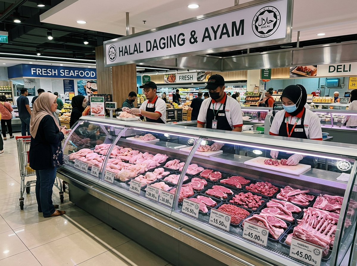 Bahagian daging halal bersijil