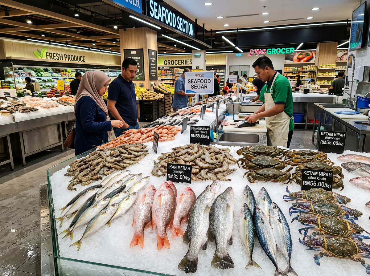 Ikan segar dan makanan laut